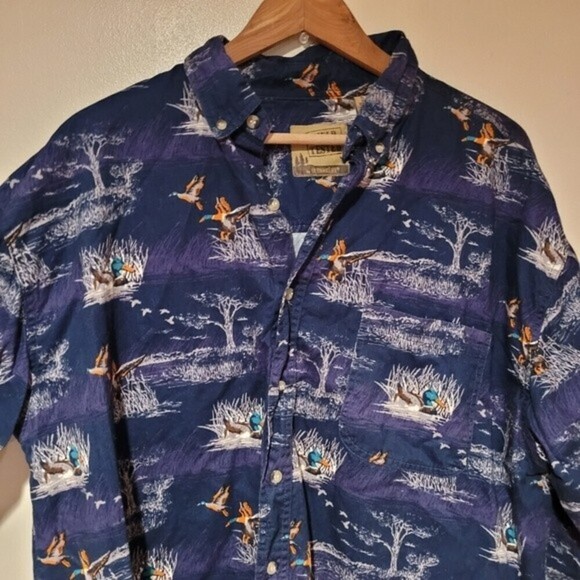 Outdoor Life Field Tested Men's Mallard Duck Print Long Sleeve Button Down XL - Picture 2 of 11